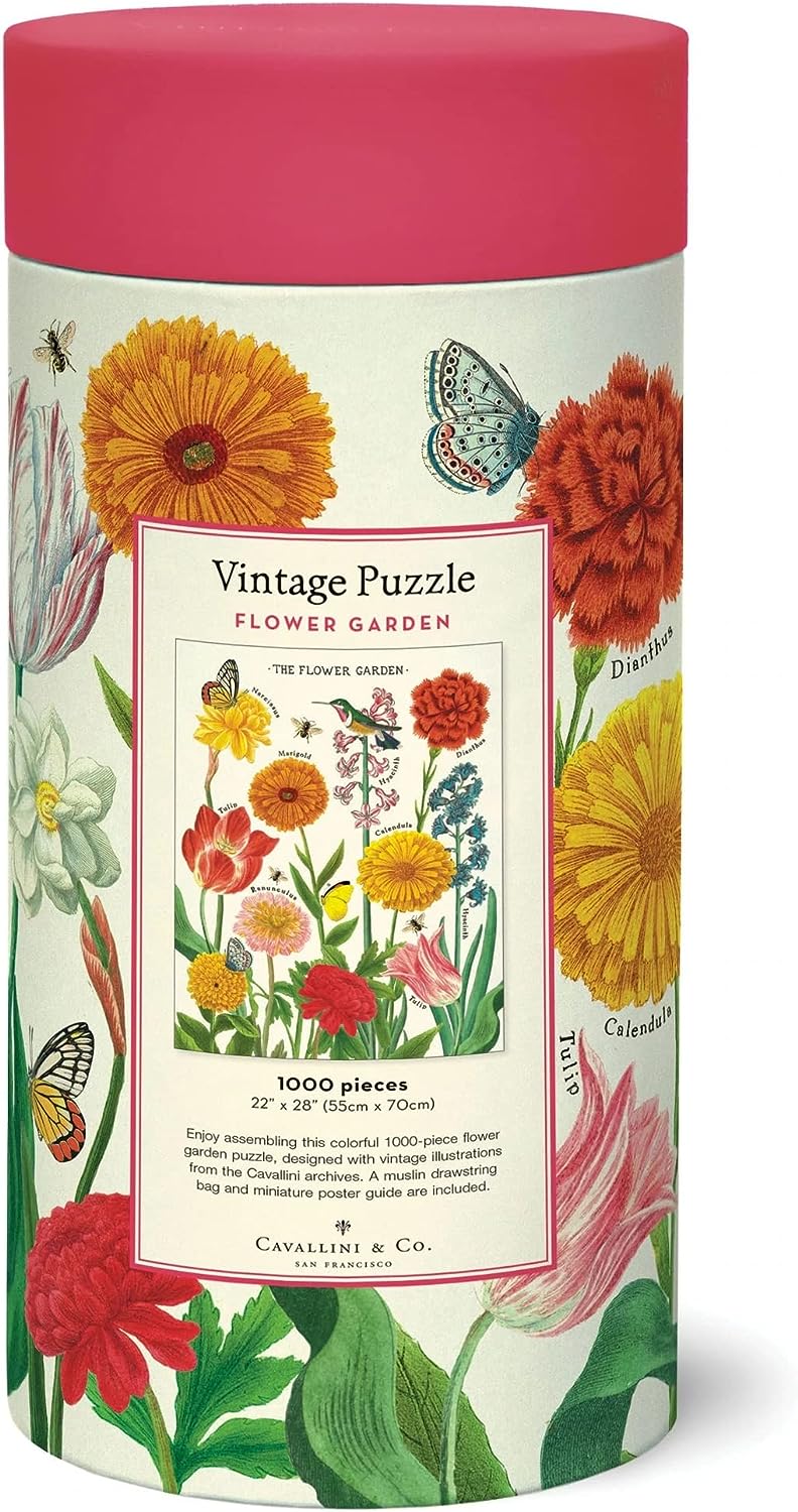 Cavallini Vintage Puzzle "Flower Garden"