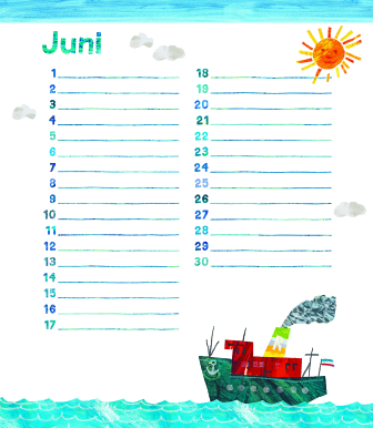 Geburtstagskalender "Kleine Raupe Nimmersatt"