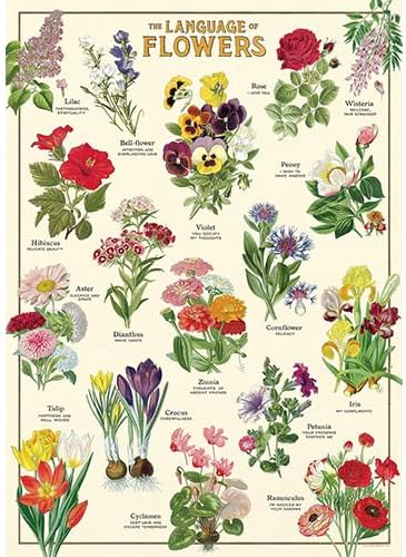 Cavallini Vintage Puzzle Language of Flowers