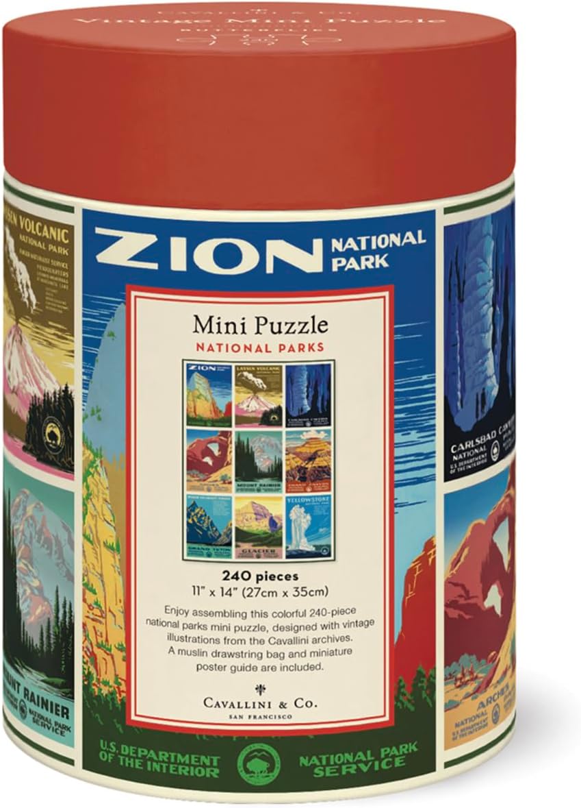 Cavallini Mini Puzzle National Parks