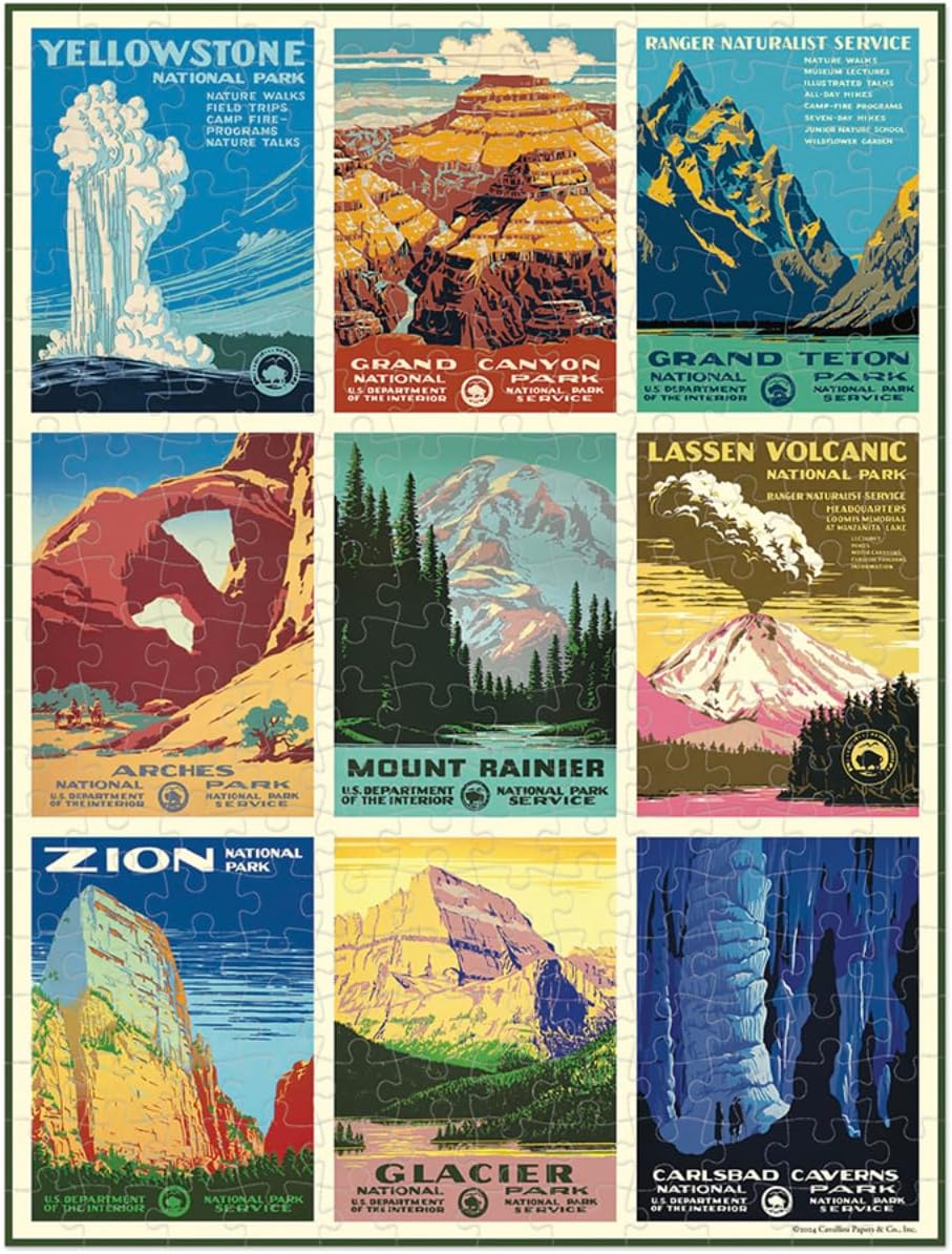 Cavallini Mini Puzzle National Parks