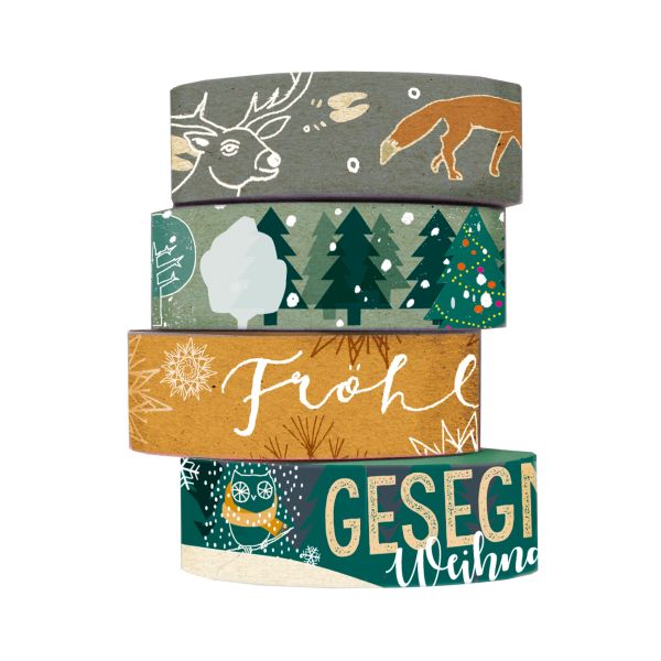 Washi Tapes Set "Waldweihnacht"