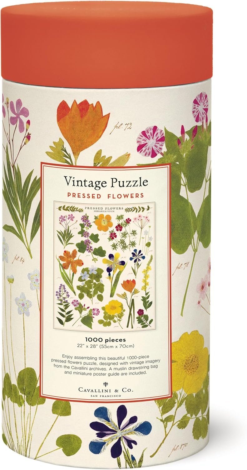 Cavallini Vintage Puzzle Pressed Flowers