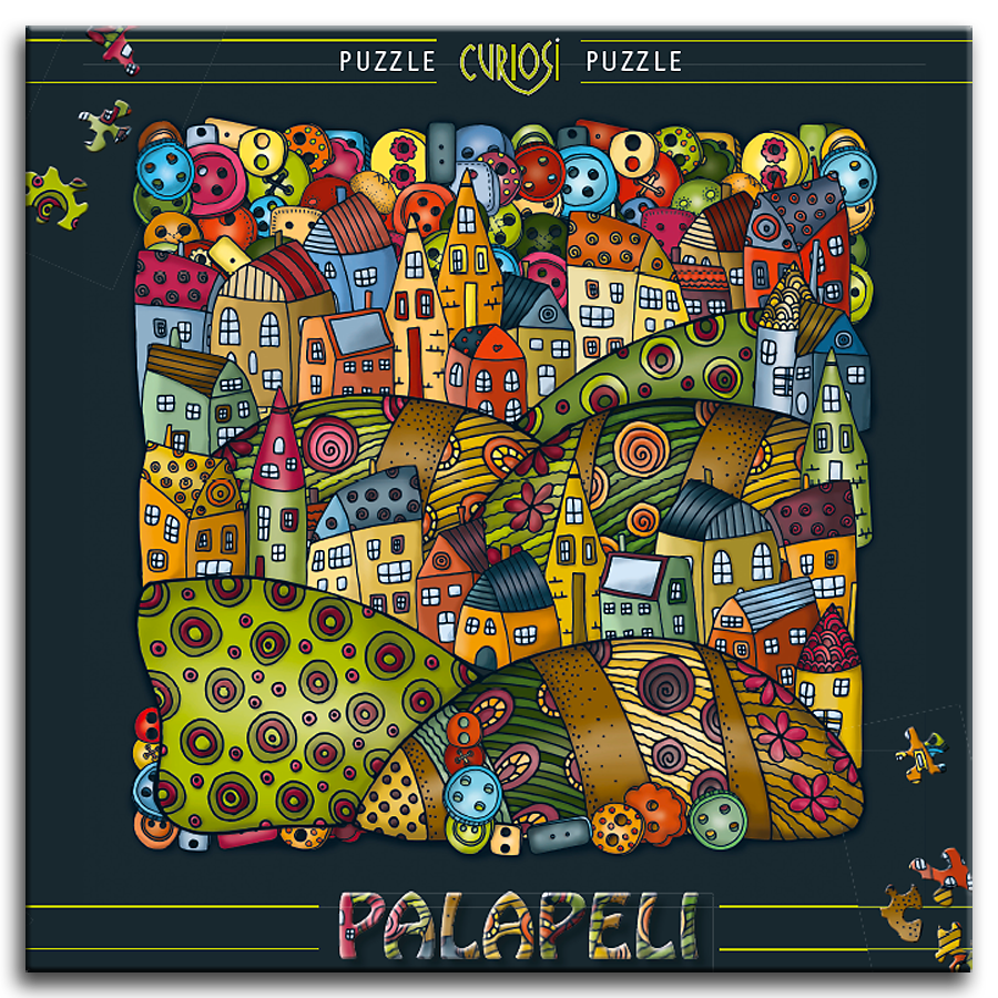 Puzzle Palapeli "Bergdorf"