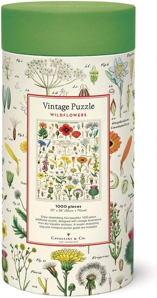 Cavallini Vintage Puzzle "Wildflowers"