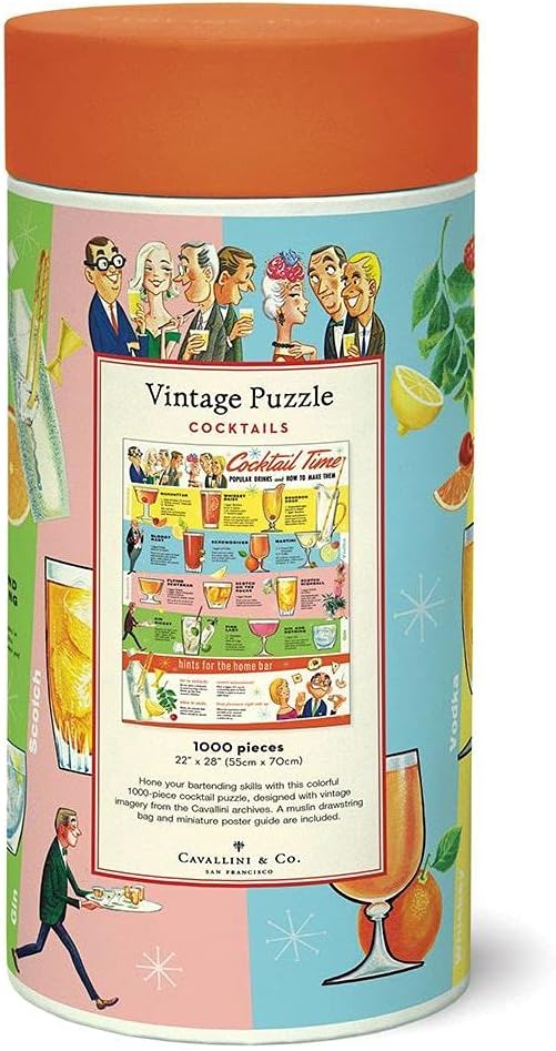 Cavallini Vintage Puzzle Cocktails