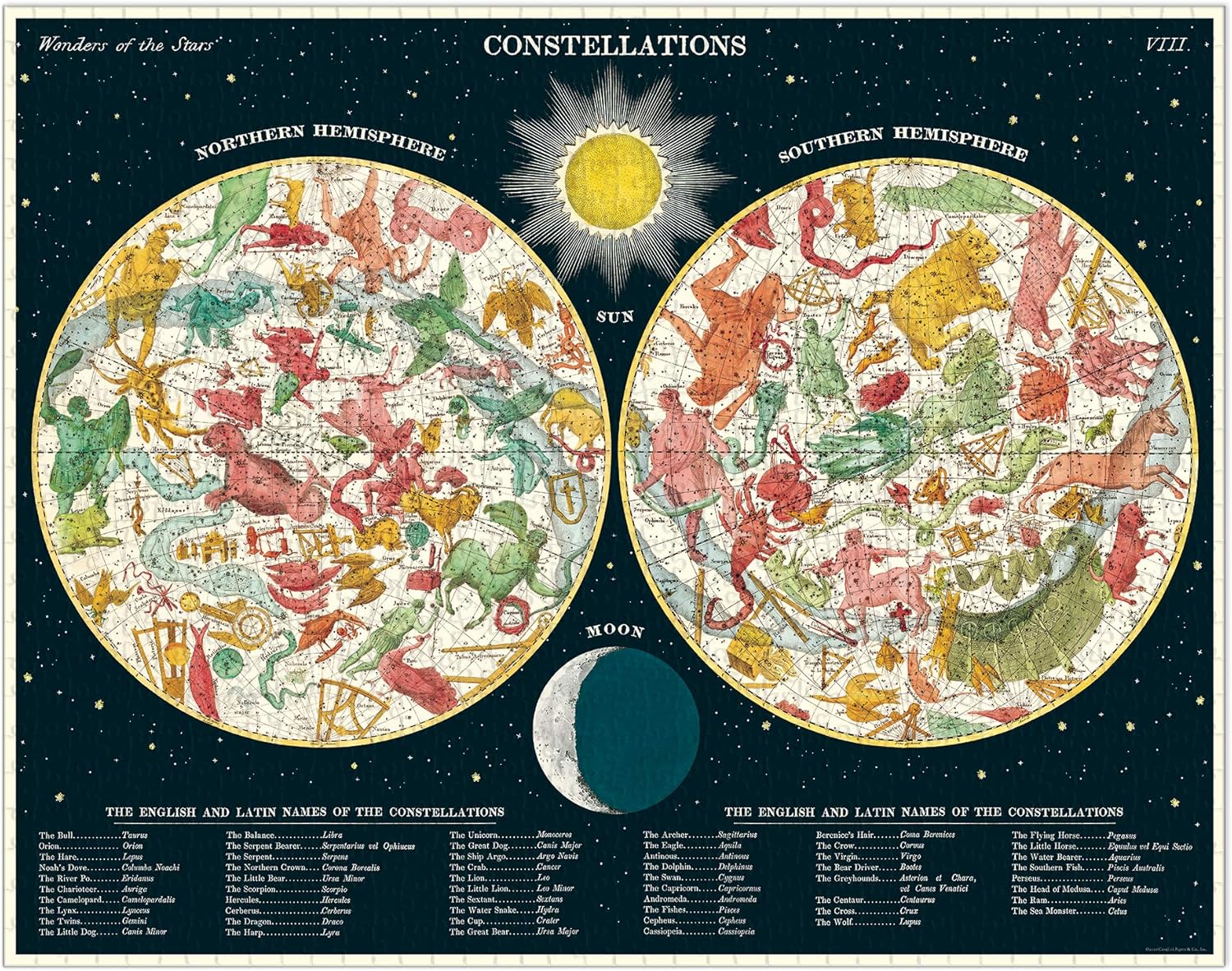 Cavallini Vintage Puzzle Constellations 