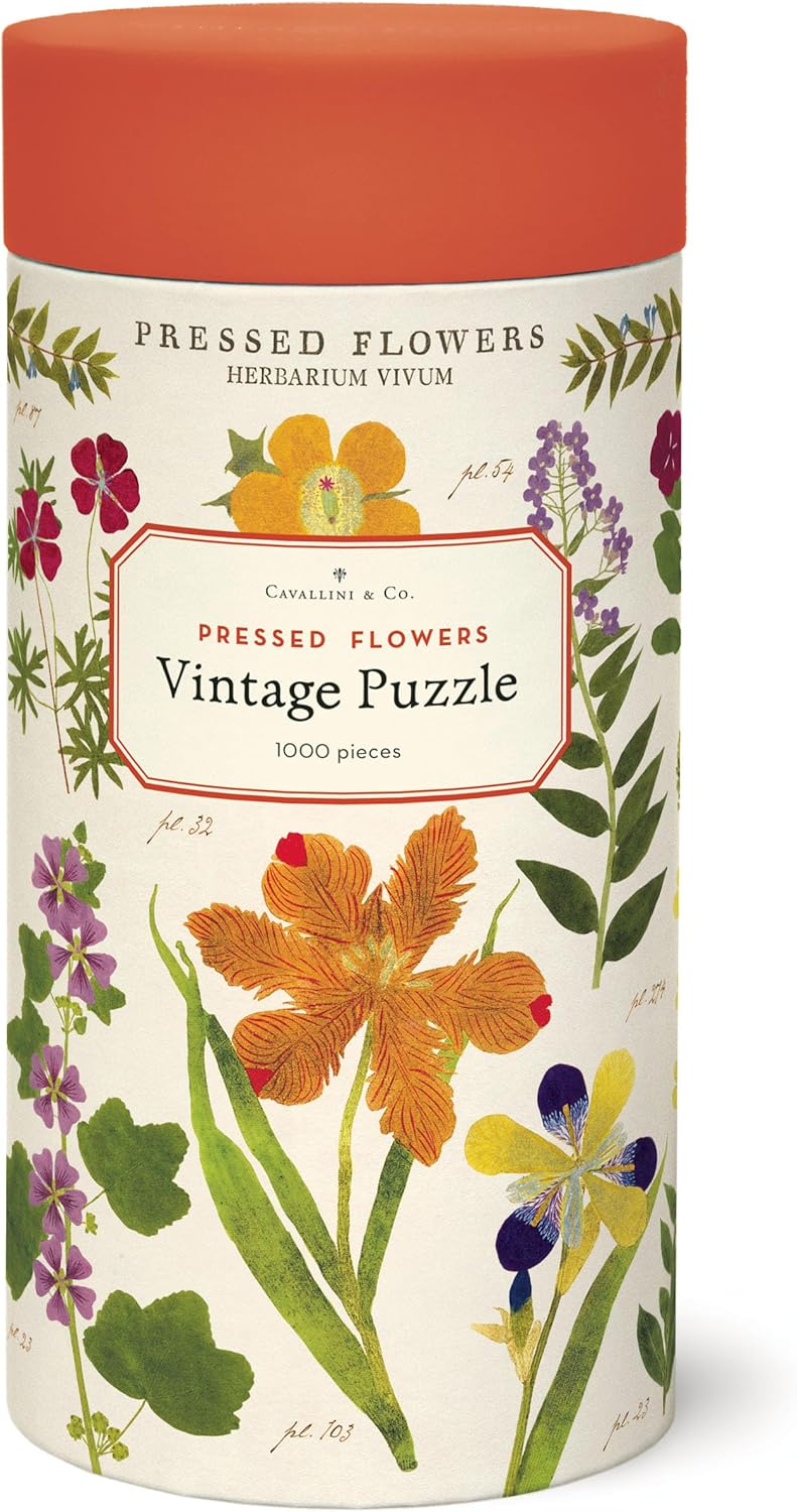 Cavallini Vintage Puzzle Pressed Flowers