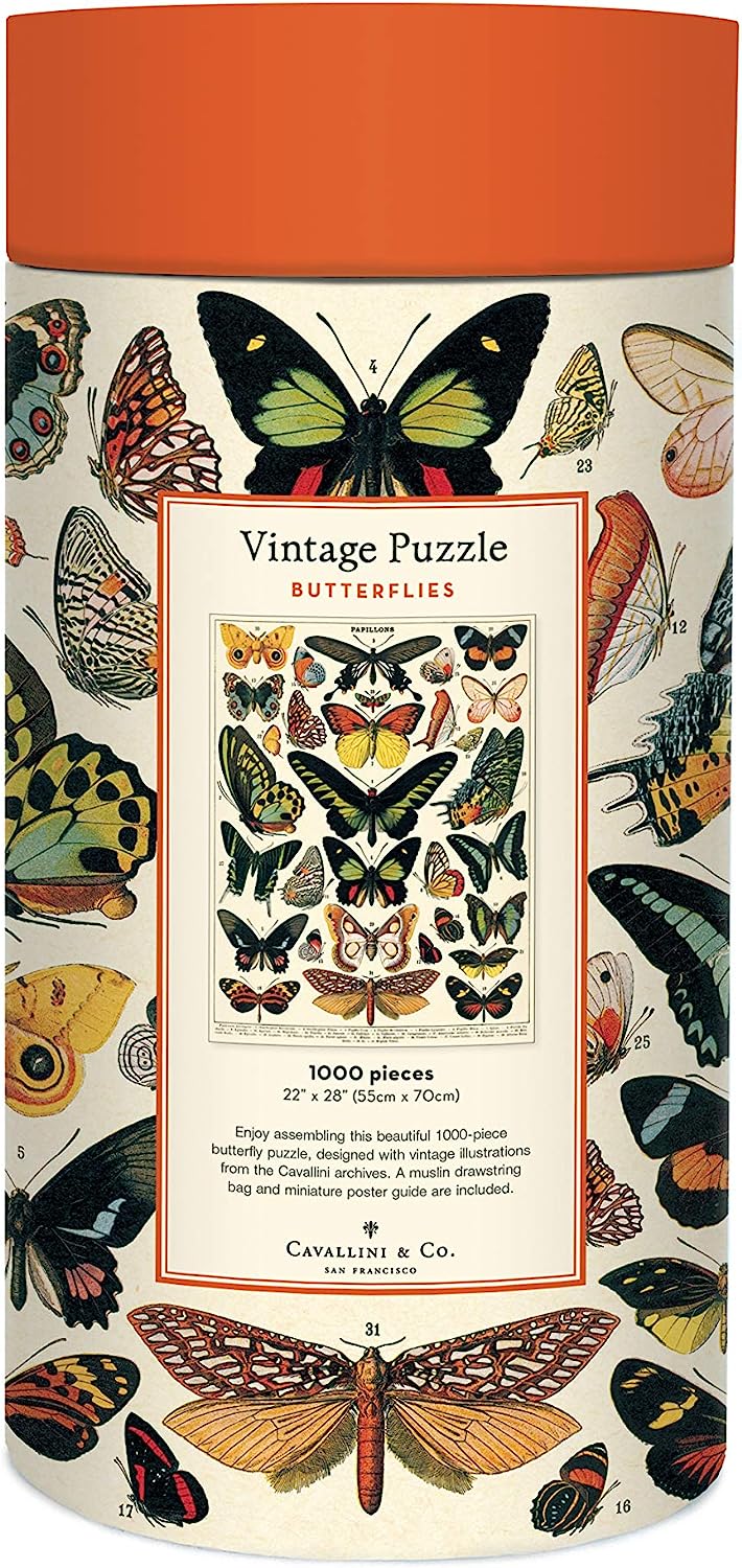 Cavallini Vintage Puzzle "Butterflies"