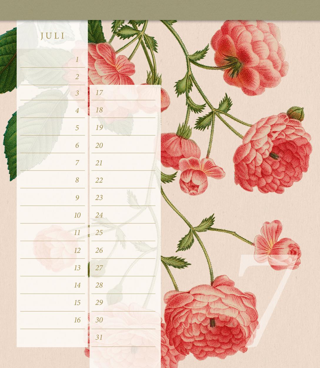Geburtstagskalender "Geschichte der Rose" Geburtstagskalender "Geschichte der Rose"
