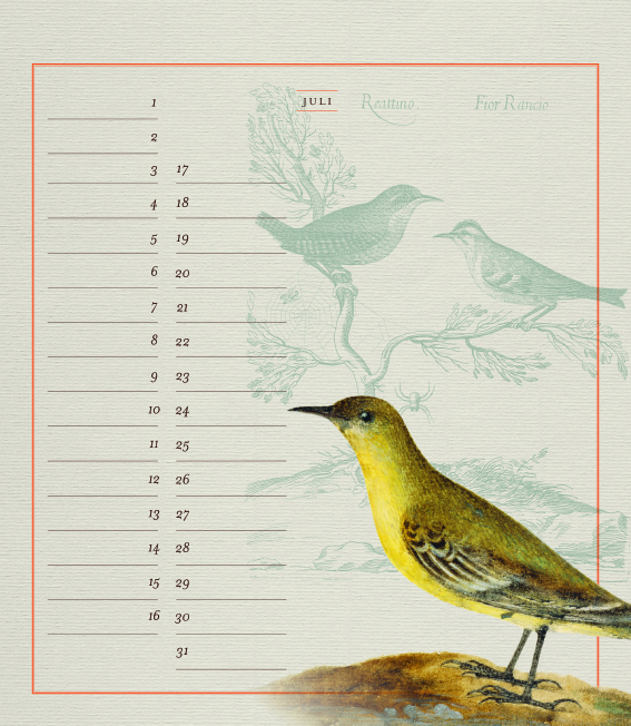Geburtstagskalender "Nachtigallen"