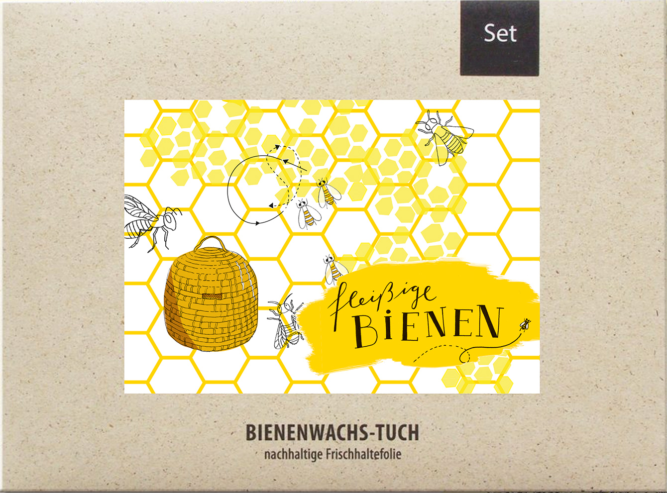 Bienenwachstücher "Fleißige Bienen"