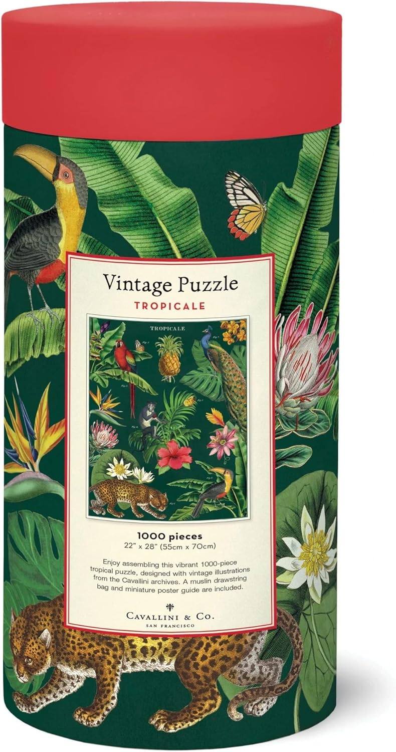 Cavallini Vintage Puzzle Tropicale