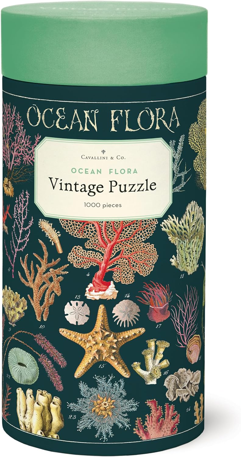 Cavallini Vintage Puzzle Ocean Flora