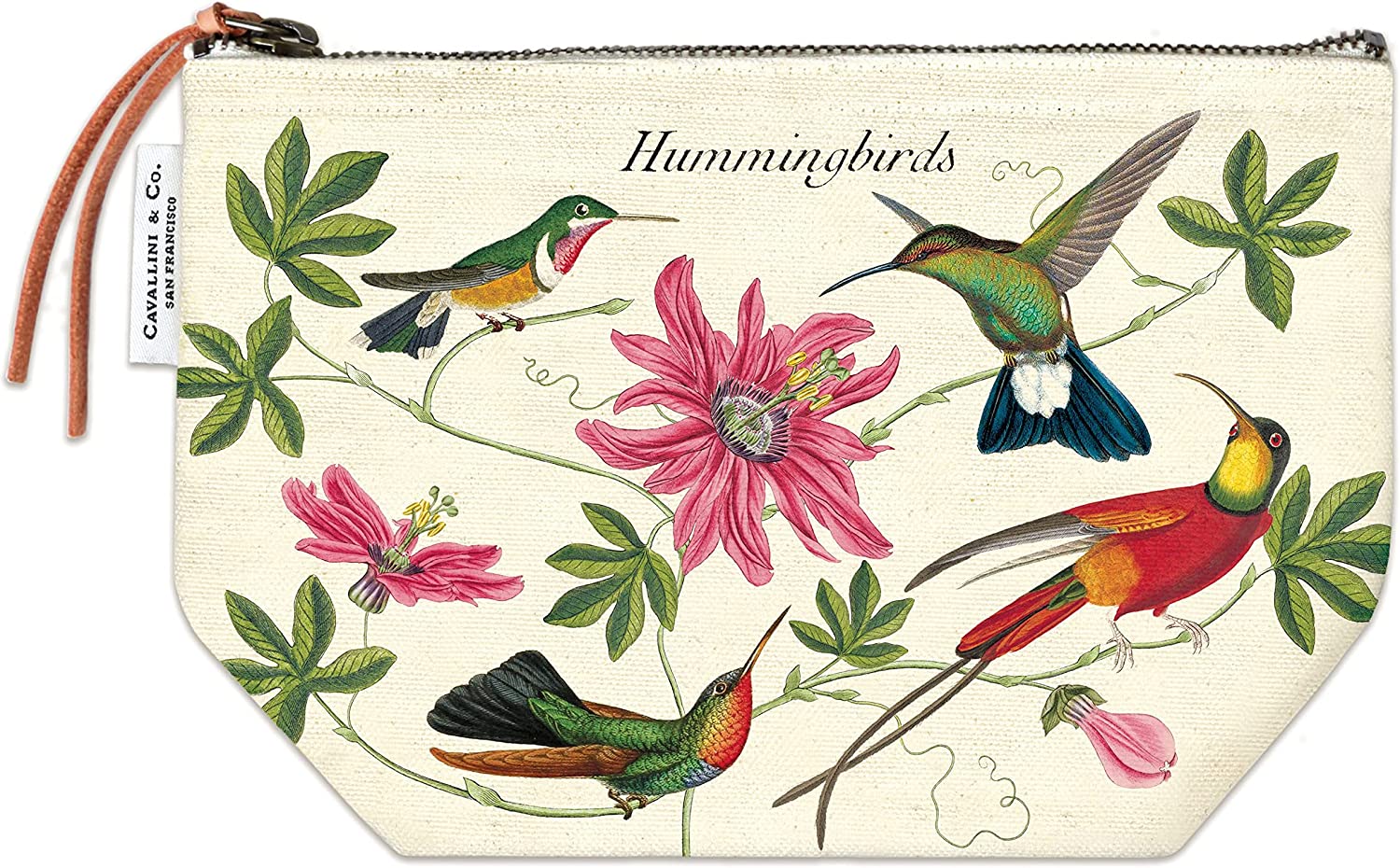 Cavallini Reißverschlusstasche Hummingbirds