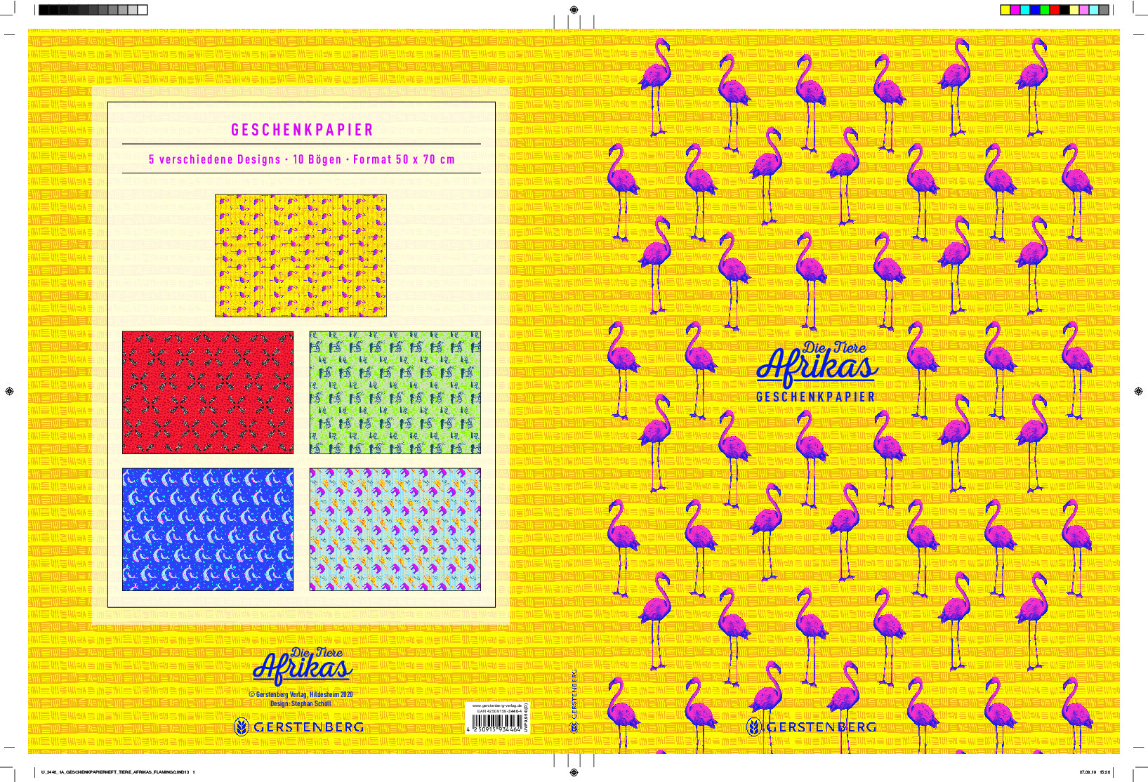 Geschenkpapier-Heft "Flamingo" Geschenkpapier-Heft "Flamingo"