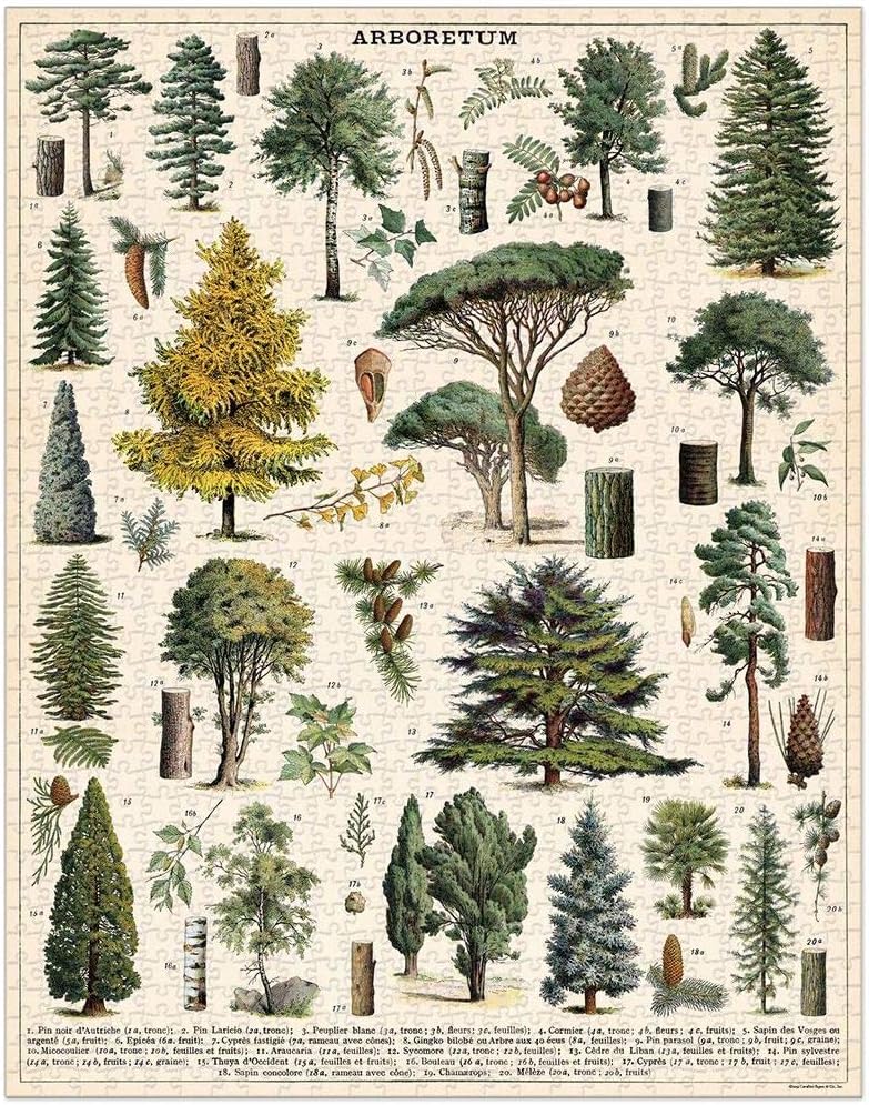 Cavallini Vintage Puzzle " Bäume"