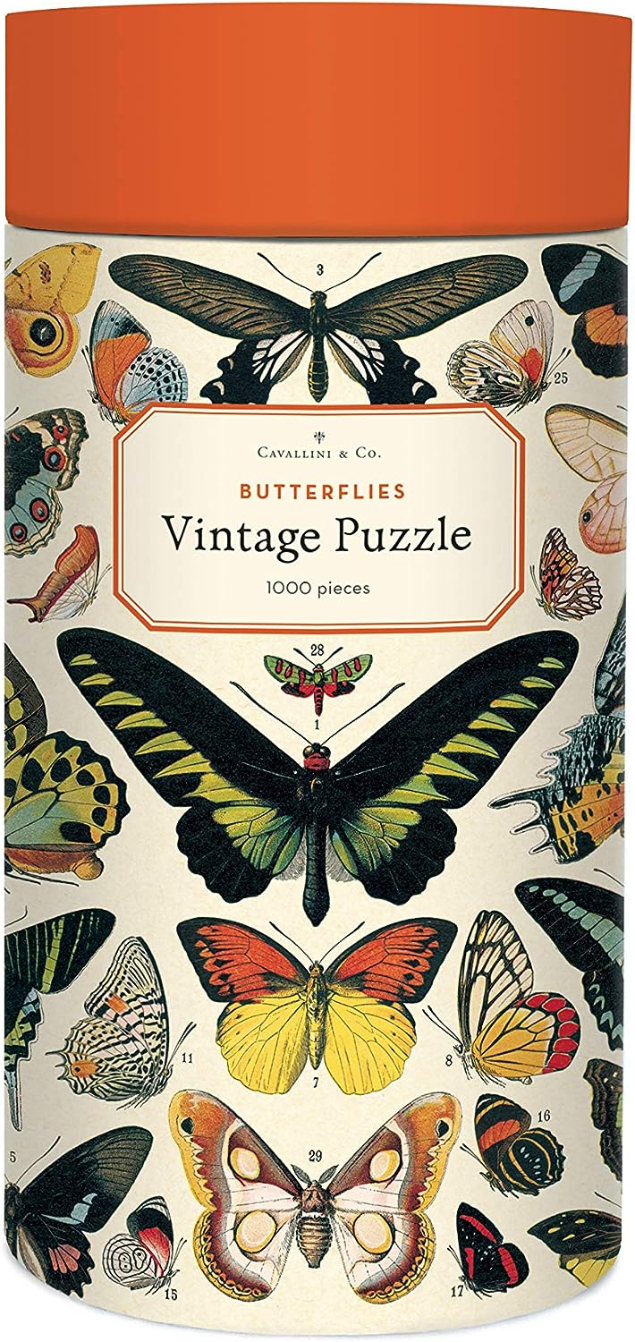 Cavallini Vintage Puzzle "Butterflies"