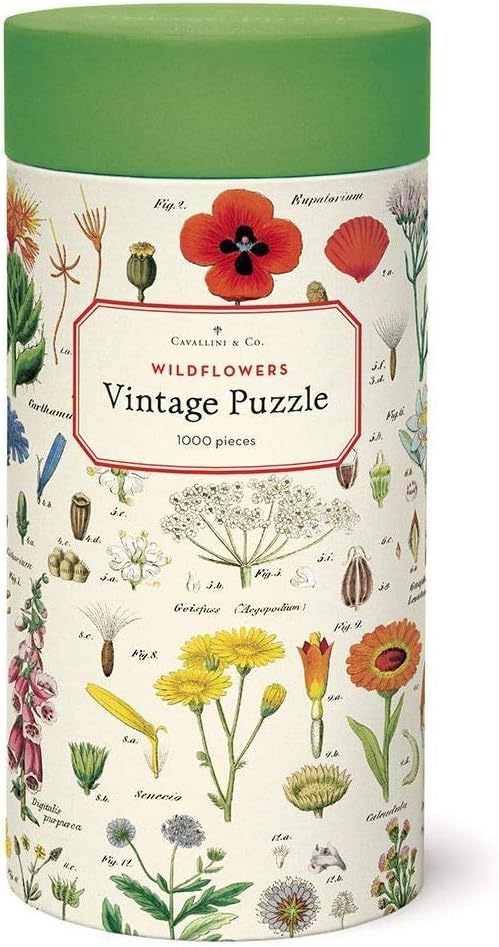 Cavallini Vintage Puzzle "Wildflowers"