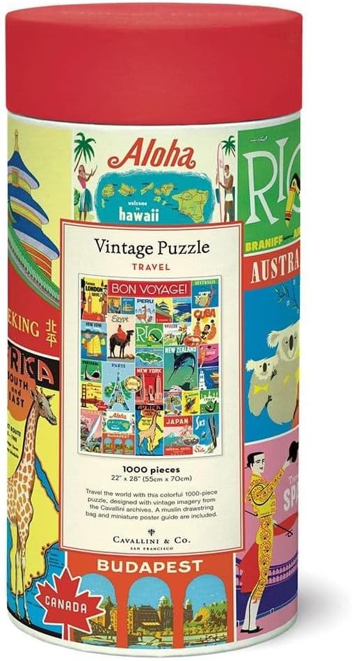 Cavallini Vintage Puzzle Bon Voyage 