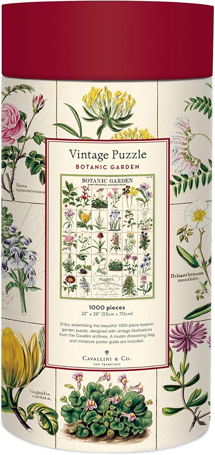 Cavallini Vintage Puzzle Botanic Garden